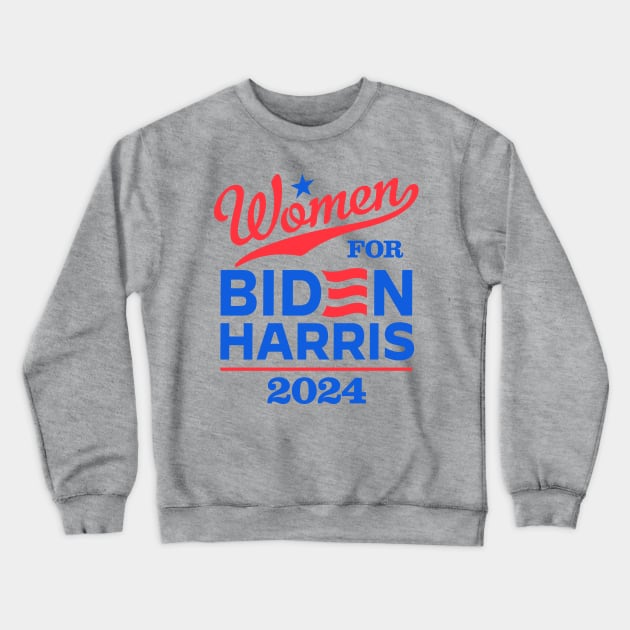 Women For Biden 2024 Crewneck Sweatshirt by MotiviTees